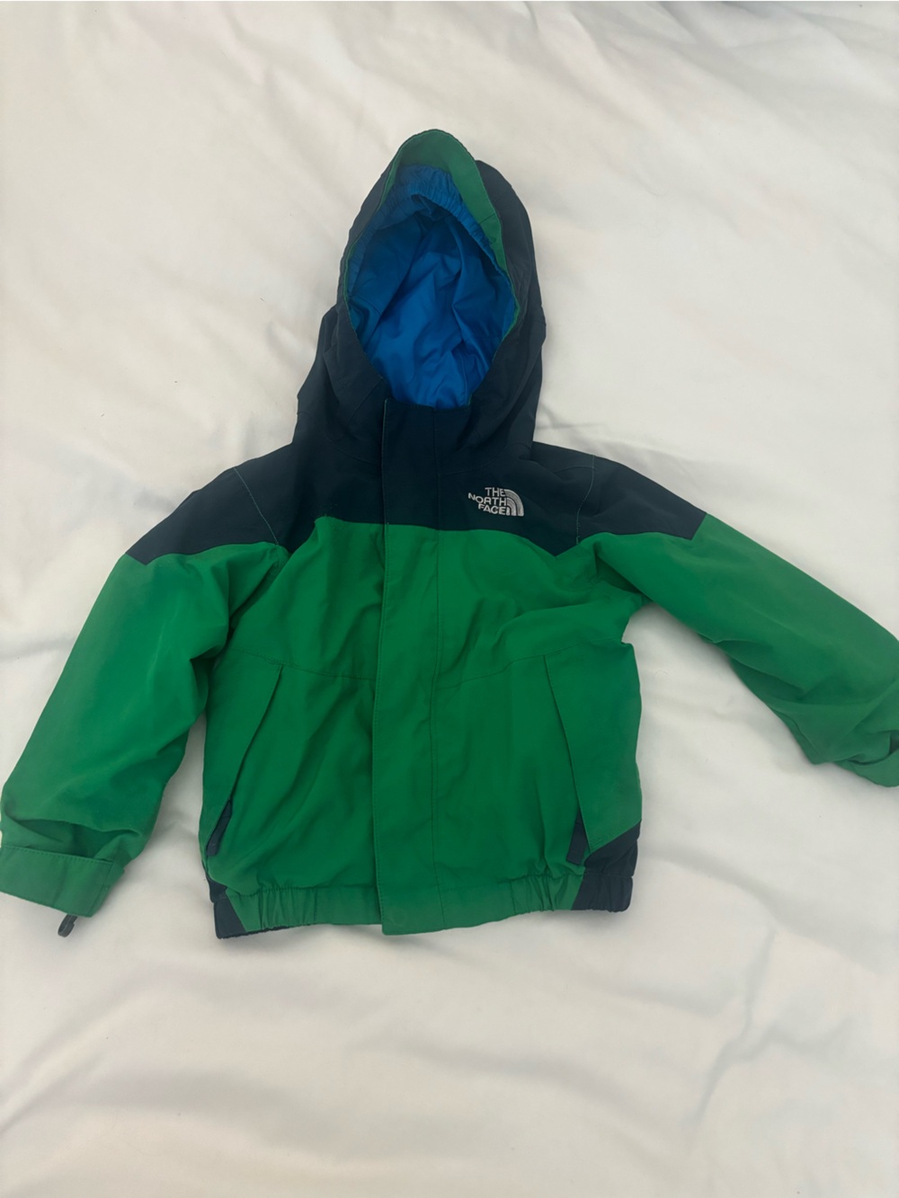 The North Face Toddler Green Hooded Rain Jacket 2T
